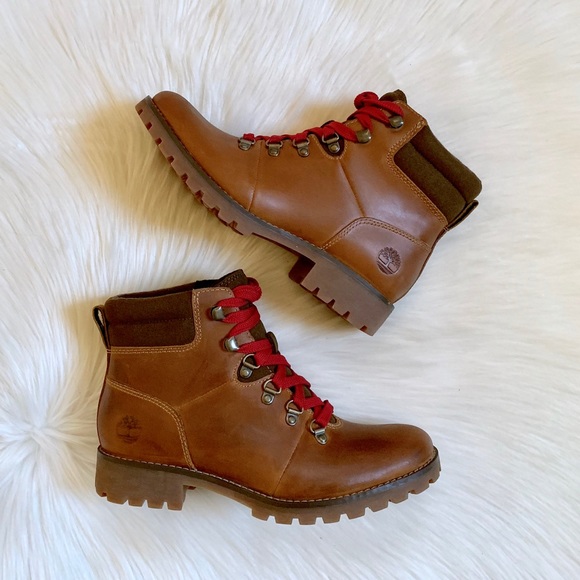 Timberland Wheat Leather Ellendale Hiking Boots - Picture 3 of 7